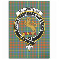 MacKintosh Hunting Ancient Tartan Crest Area Rug