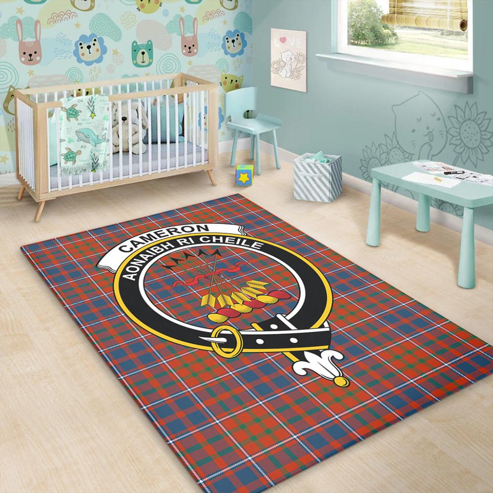 Cameron of Lochiel Ancient Tartan Crest Area Rug