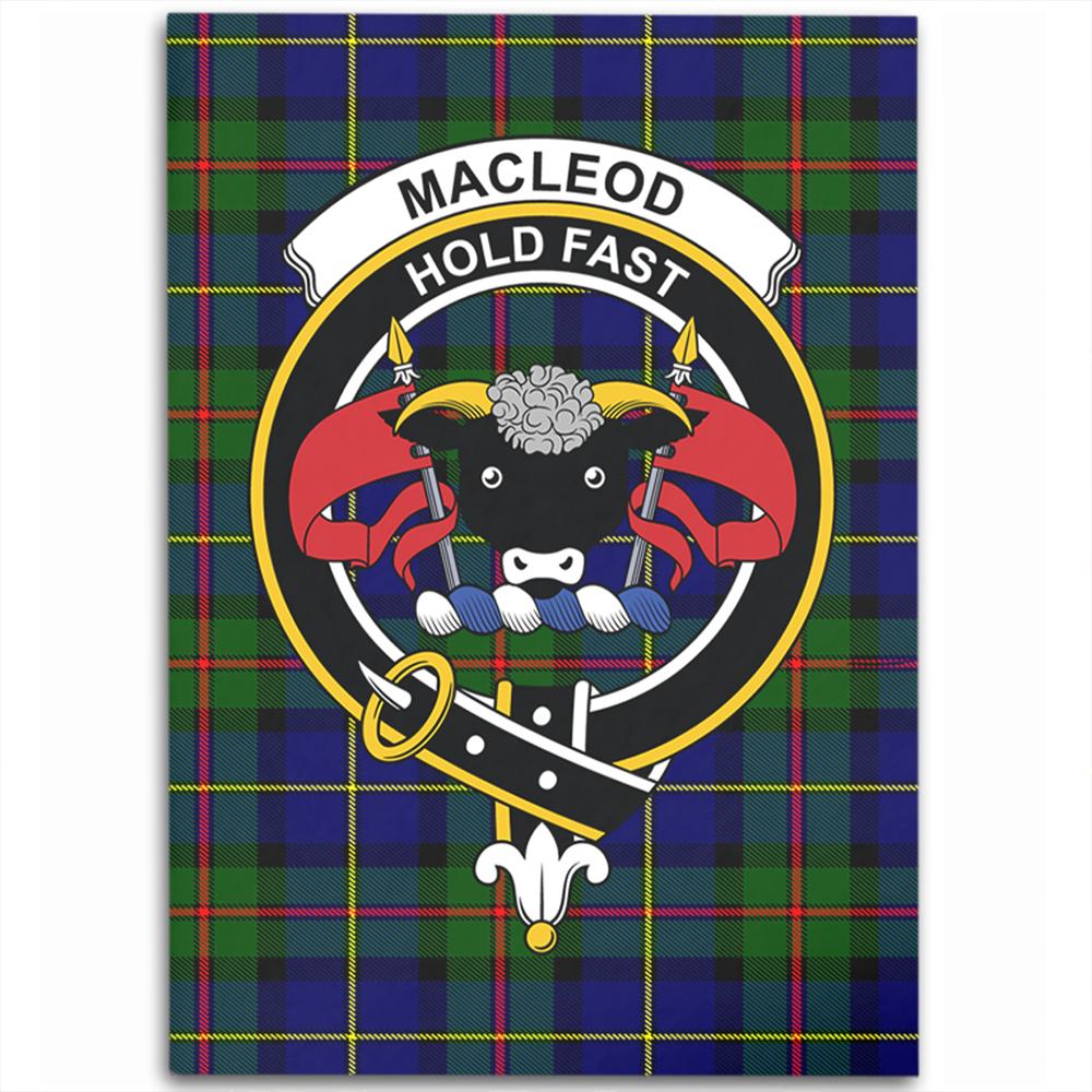 MacLeod of Harris Modern Tartan Crest Area Rug