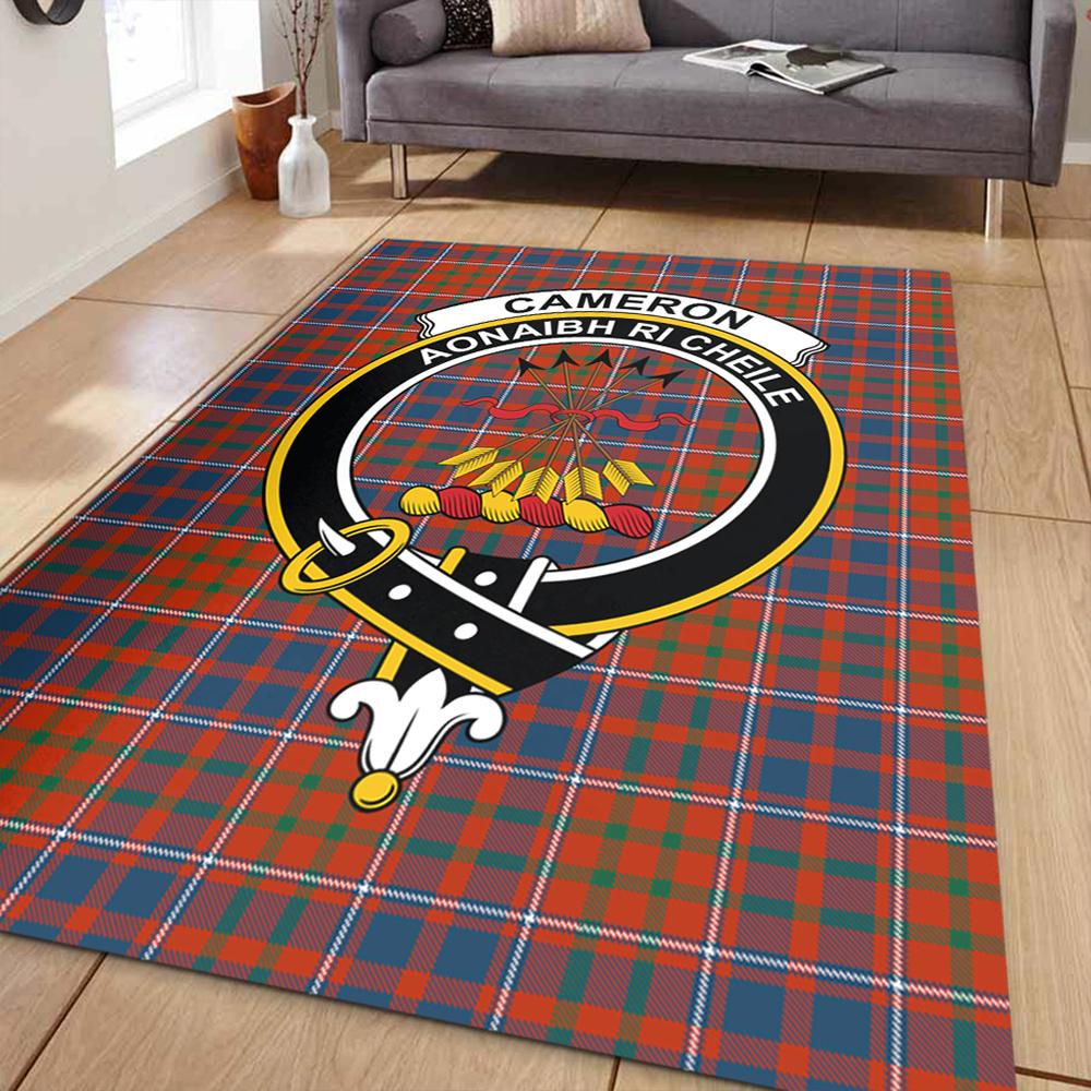 Cameron of Lochiel Ancient Tartan Crest Area Rug
