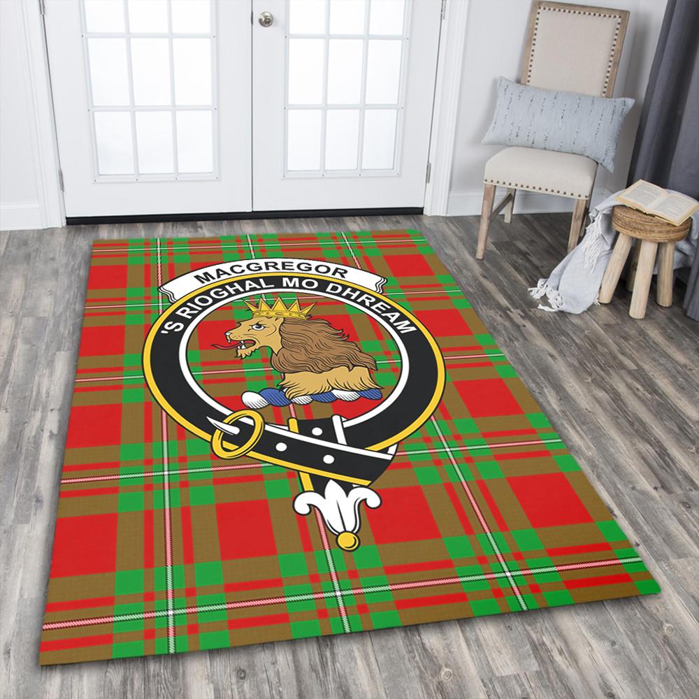 MacGregor Modern Tartan Crest Area Rug