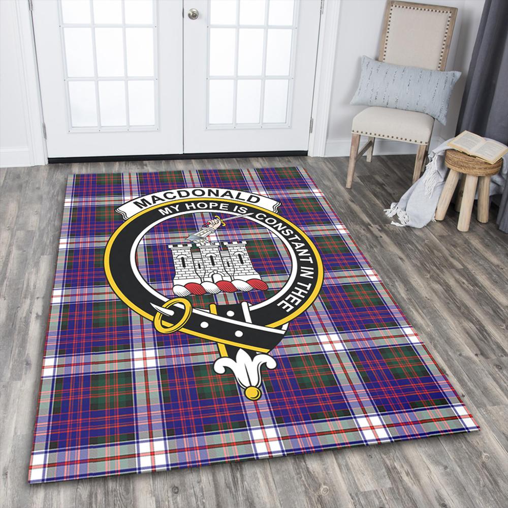 MacDonald Dress Modern Tartan Crest Area Rug