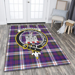 MacDonald Dress Modern Tartan Crest Area Rug