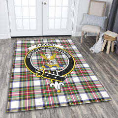 Stewart Dress Modern Tartan Crest Area Rug