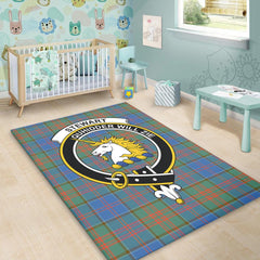 Stewart of Appin Hunting Ancient Tartan Crest Area Rug