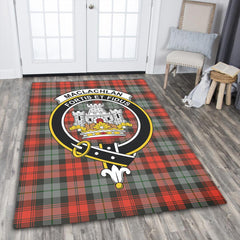 MacLachlan Weathered Tartan Crest Area Rug