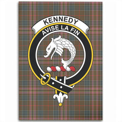 Kennedy Weathered Tartan Crest Area Rug