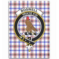 Boswell Modern Tartan Crest Area Rug