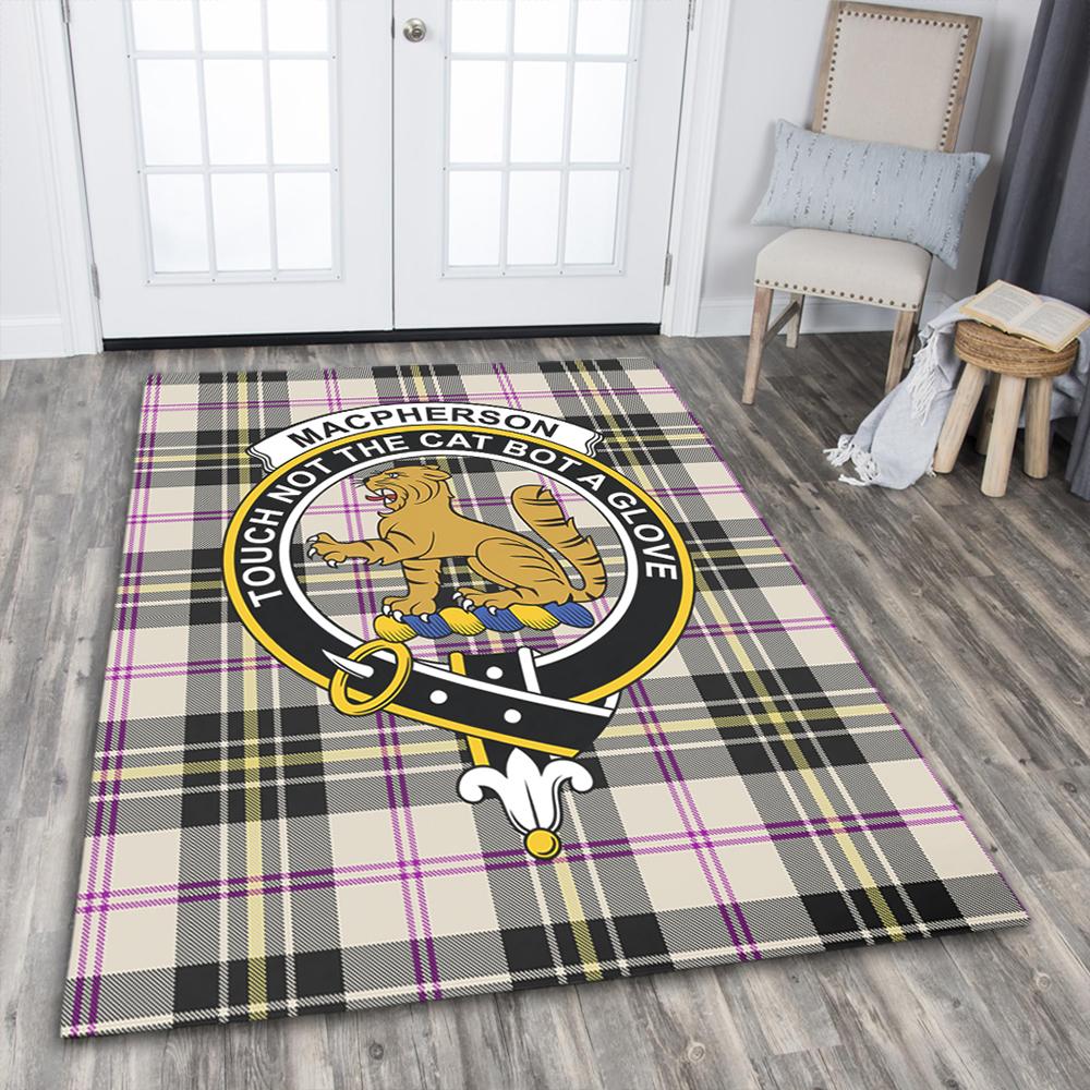 MacPherson Dress Ancient Tartan Crest Area Rug