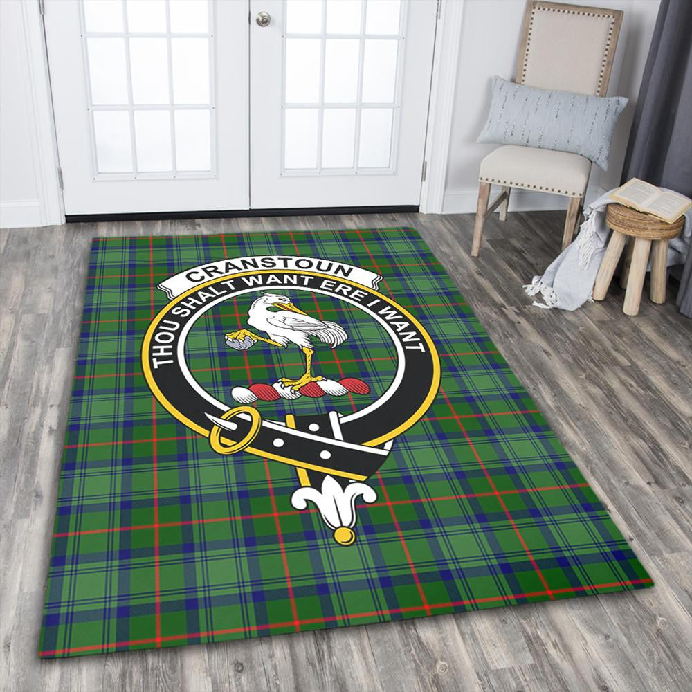 Cranstoun Tartan Crest Area Rug