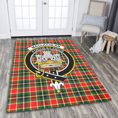 MacLachlan Hunting Modern Tartan Crest Area Rug