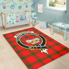 MacDonald of Sleat Tartan Crest Area Rug
