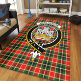 MacLachlan Hunting Modern Tartan Crest Area Rug