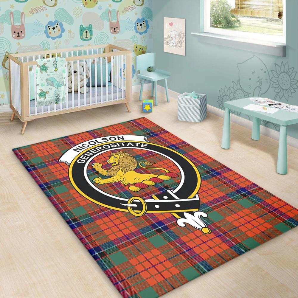Nicolson Ancient Tartan Crest Area Rug
