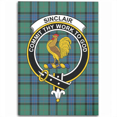 Sinclair Hunting Ancient Tartan Crest Area Rug