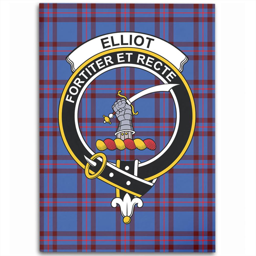 Elliot Modern Tartan Crest Area Rug