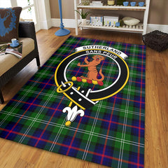 Sutherland Modern Tartan Crest Area Rug