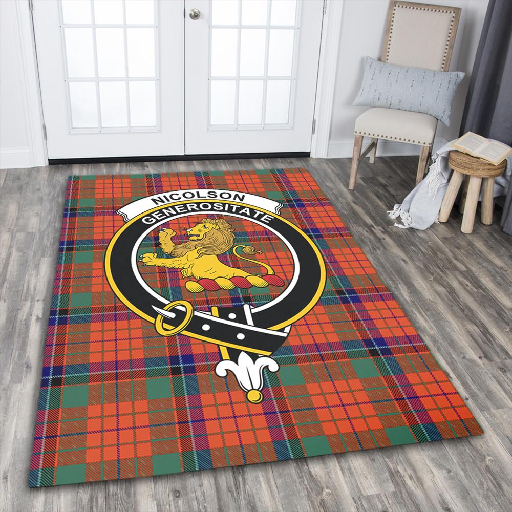 Nicolson Ancient Tartan Crest Area Rug