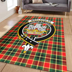 MacLachlan Hunting Modern Tartan Crest Area Rug