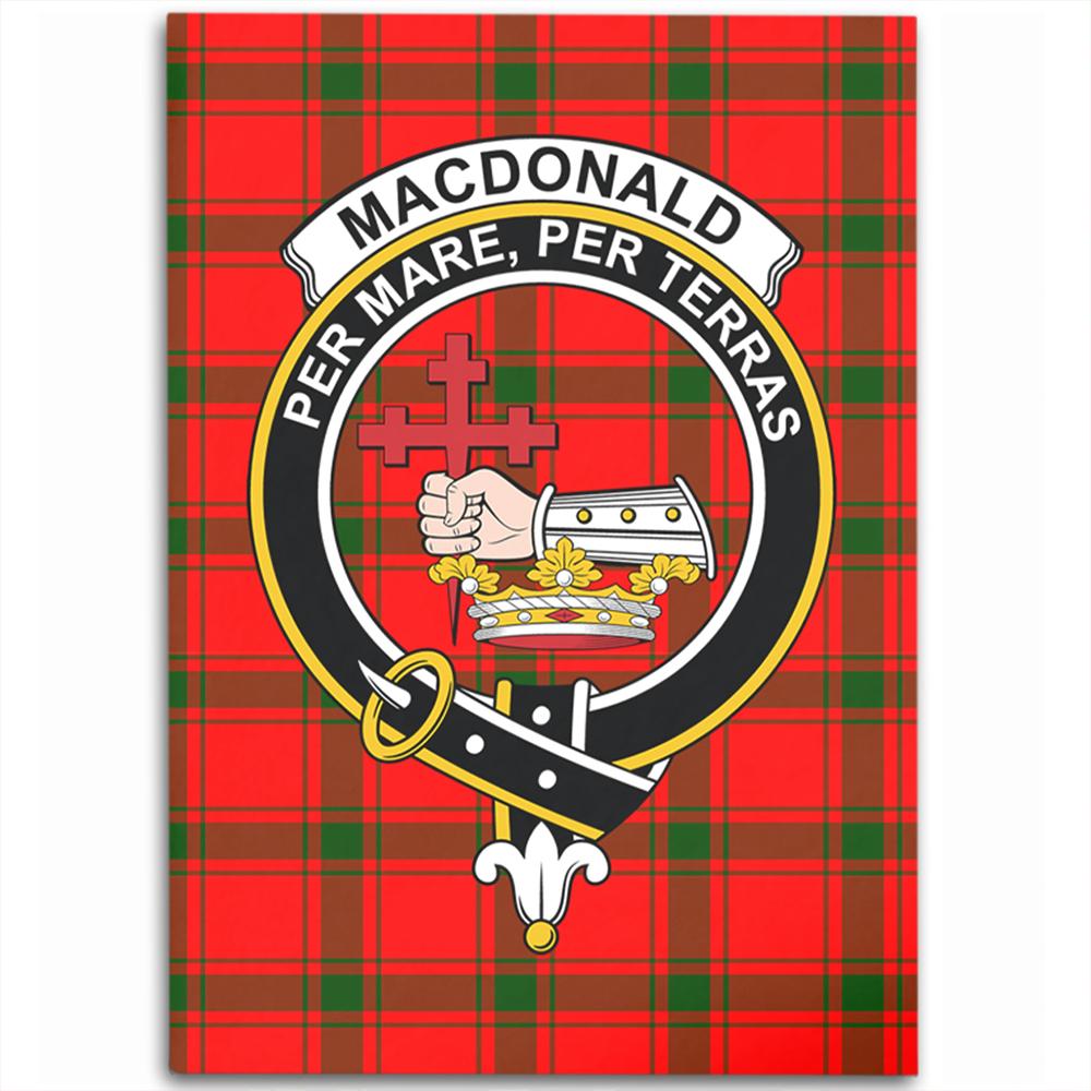 MacDonald of Sleat Tartan Crest Area Rug