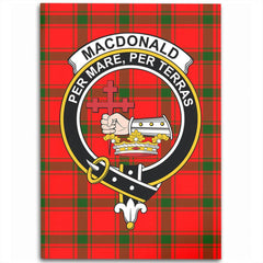 MacDonald of Sleat Tartan Crest Area Rug