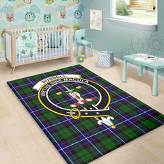 Russell Modern Tartan Crest Area Rug