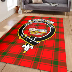MacDonald of Sleat Tartan Crest Area Rug