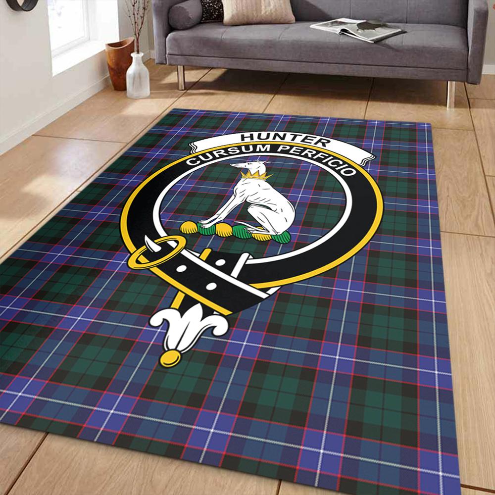 Hunter Modern Tartan Crest Area Rug
