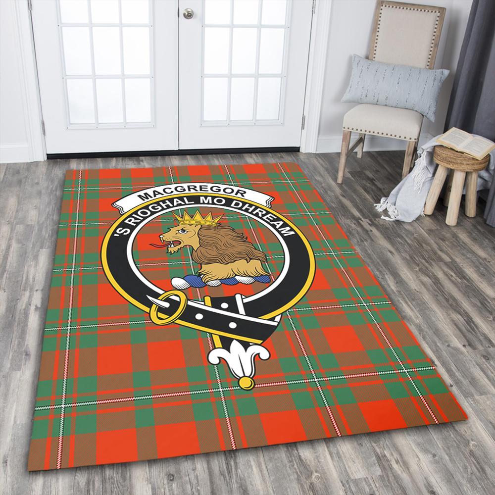 MacGregor Ancient Tartan Crest Area Rug