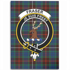 Fraser Hunting Ancient Tartan Crest Area Rug