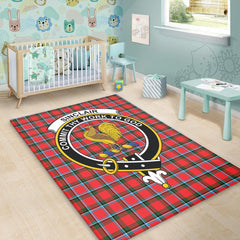 Sinclair Modern Tartan Crest Area Rug
