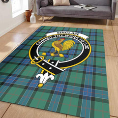 Sinclair Hunting Ancient Tartan Crest Area Rug