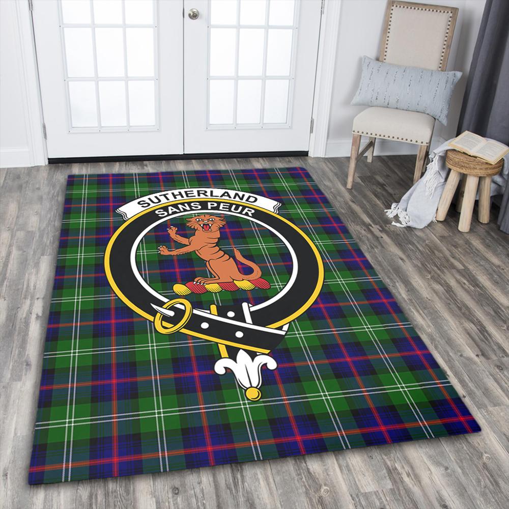 Sutherland Modern Tartan Crest Area Rug