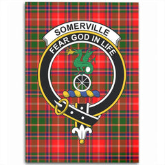 Somerville Modern Tartan Crest Area Rug