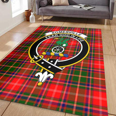 Somerville Modern Tartan Crest Area Rug