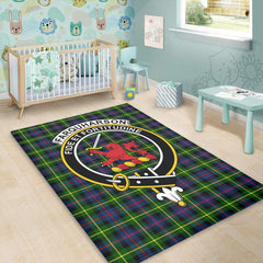 Farquharson Modern Tartan Crest Area Rug