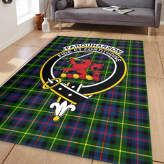 Farquharson Modern Tartan Crest Area Rug