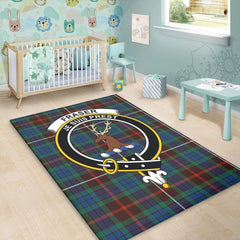 Fraser Hunting Ancient Tartan Crest Area Rug