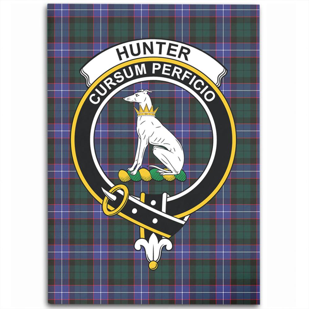 Hunter Modern Tartan Crest Area Rug