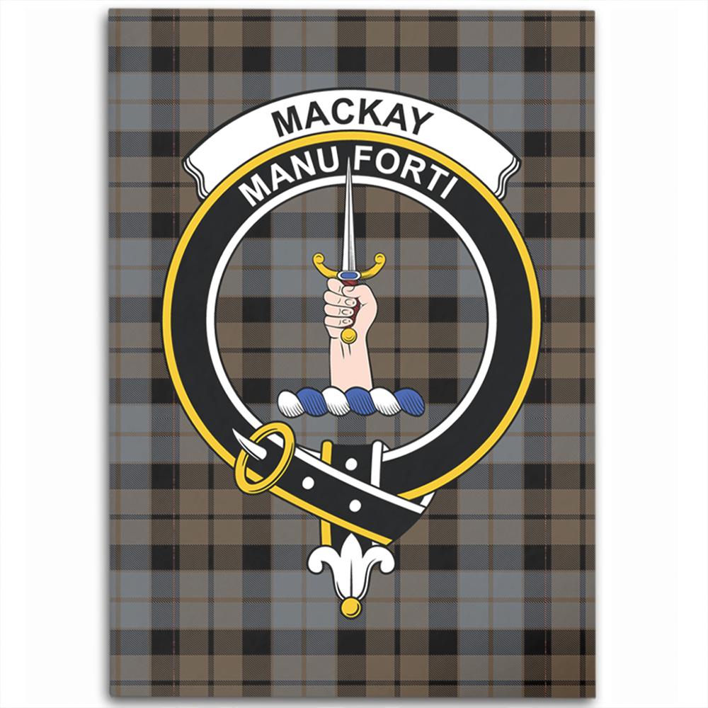 MacKay Weathered Tartan Crest Area Rug