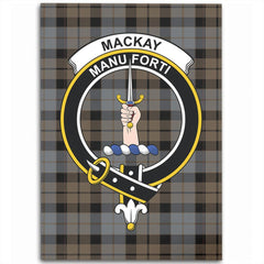 MacKay Weathered Tartan Crest Area Rug