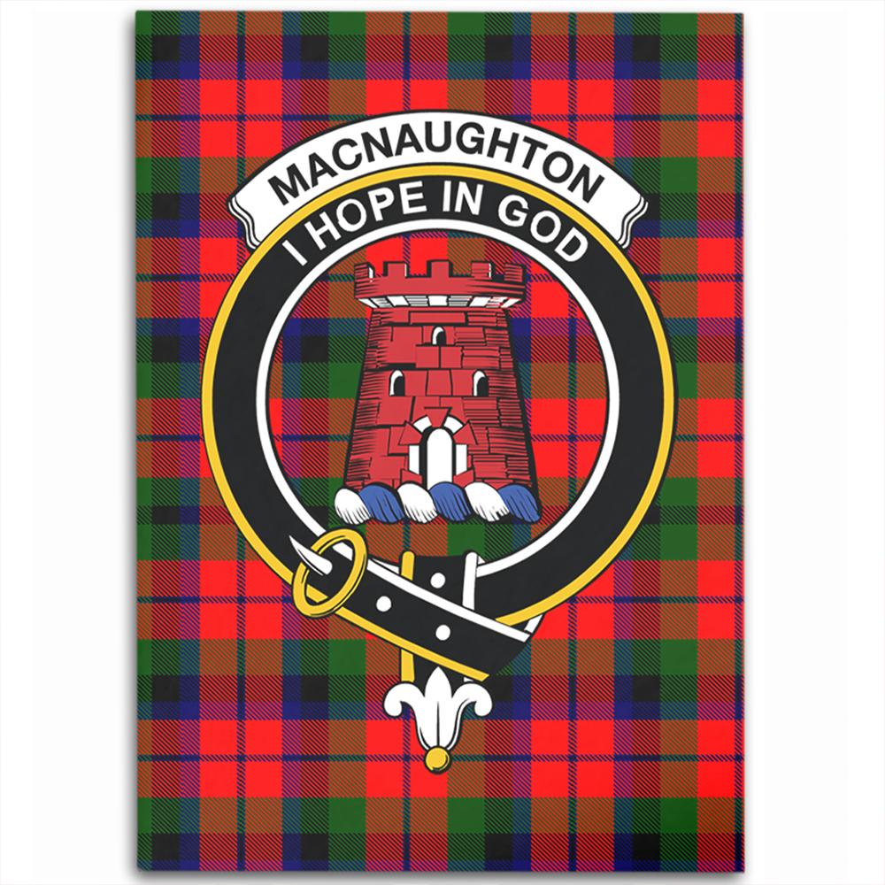 MacNaughton Modern Tartan Crest Area Rug