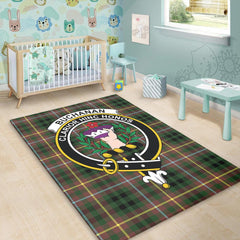 Buchanan Hunting Tartan Crest Area Rug