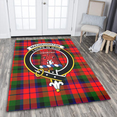 MacNaughton Modern Tartan Crest Area Rug