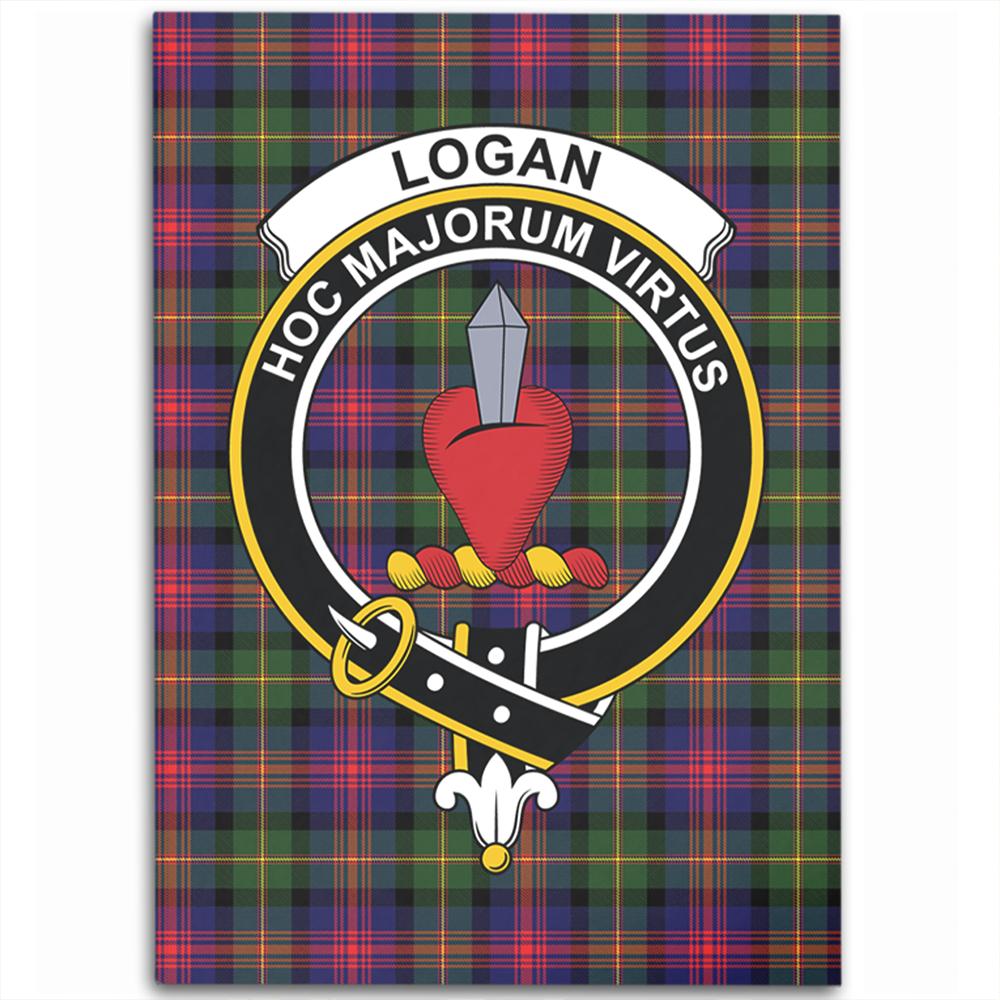 Logan Modern Tartan Crest Area Rug