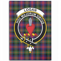 Logan Modern Tartan Crest Area Rug