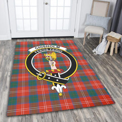 Chisholm Ancient Tartan Crest Area Rug