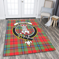 MacLean of Duart Modern Tartan Crest Area Rug