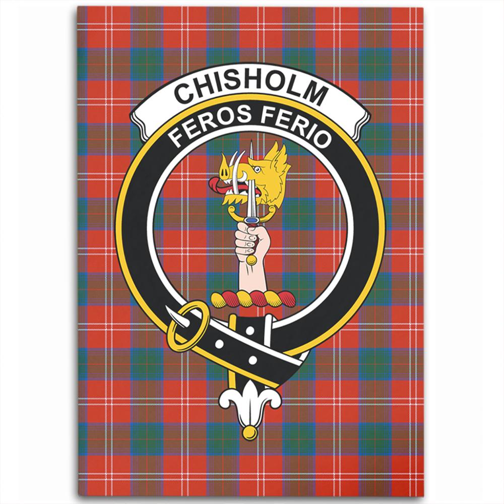 Chisholm Ancient Tartan Crest Area Rug