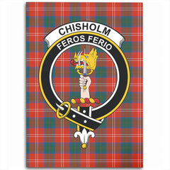 Chisholm Ancient Tartan Crest Area Rug